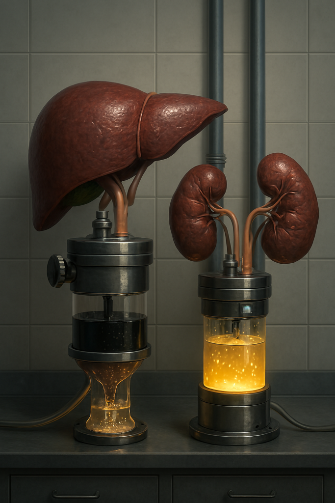 الكلى والكبد (اللوجستيات العكسية)